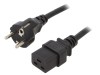 Cablu alimentare Logilink CEE 7/7 la IEC C19, 3 metri, H05VV-F, 16A, Negru