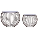vidaXL Măsuțe de cafea, 2 buc., auriu 287660