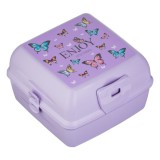 Caserola Compartimentată Plastic pentru Copii cu Design Fluturi, CMCLASS