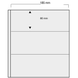 5 folii negre, Variant, cu 3 buzunare fata verso de 80 x 185 mm
