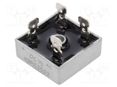 Punte redresoare monofazat 200V 35A DC COMPONENTS MB-25 foto
