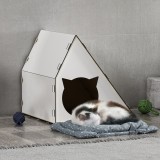 Casuta pisici Lani 40x42x40cm mdf alb [en.casa] HausGarden Leisure