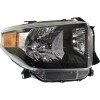 Far TOYOTA TUNDRA, 05.2013-2018, partea dreapta, fara day running lumini; Type= USA; HB2+PY27/7W+W5W; electrical; negru rim; halogen,