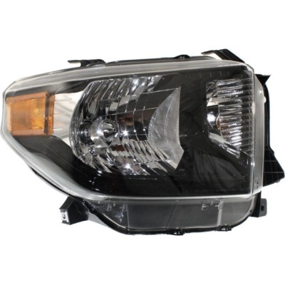 Far TOYOTA TUNDRA, 05.2013-2018, partea dreapta, fara day running lumini; Type= USA; HB2+PY27/7W+W5W; electrical; negru rim; halogen, foto