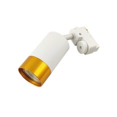 Corp de iluminat, proiector pe sina, LED GU10 35W, clasa protectie IP20, alb auriu foto