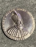 Medalie Argint Roman I Musat Moldova 1392-1394, Diametru 60mm, Argint 0.800