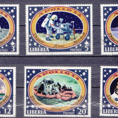 TSV$ - LIBERIA 1971 MICHEL 777-782 APOLLO 14 STAMPILAT