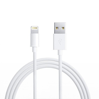 Cablu date lightning 1 m bulk, alb foto