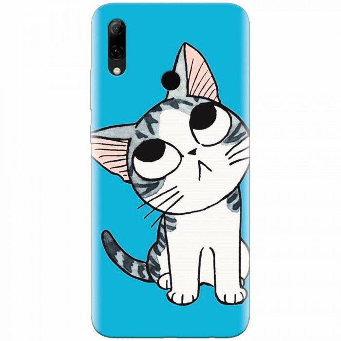 Husa silicon pentru Huawei P Smart 2019, Cat Lovely Cartoon