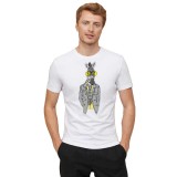 Tricou barbati alb - Zebra Fashion - XL