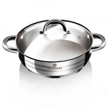 Cratita din inox cu capac din sticla termorezistenta 10 L Blaumann