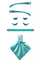 Kit accesorii pentru ochelari de soare MOKKI Click&amp;Change, bleu