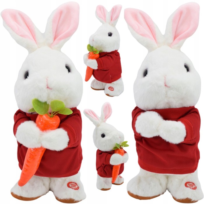 JUCĂRII INTERACTIVE &Icirc;N FORMĂ DE IEPURAȘ REPETĂ CE SPUN COPIII