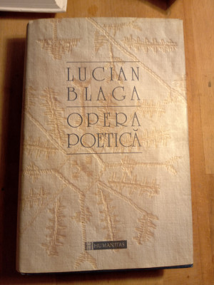 Lucian Blaga opera poetica foto