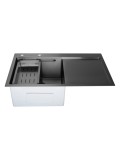 Chiuveta handmade SanDonna HD7850 Negru, 780x500x230 mm