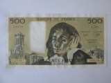 Franța 500 Francs/Franci 1980,bancnota din imagini