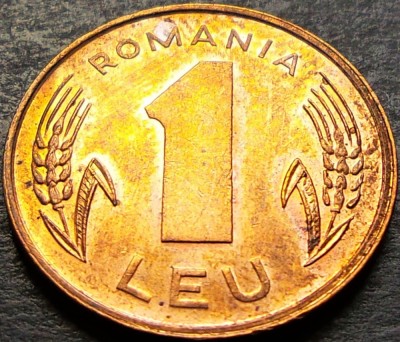 Moneda 1 LEU - ROMANIA , anul 1993 *cod 1383 A = A.UNC foto