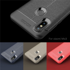 Husa / Bumper Antisoc model PIELE pentru Xiaomi Mi Mix 3 foto