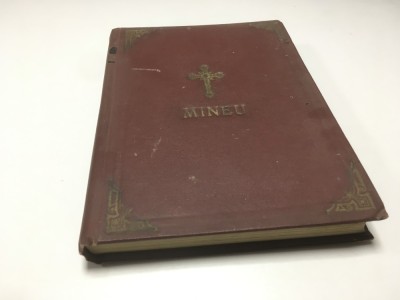 MINEIUL LUNEI OCTOMVRIE 1929 TIPARIT IN ZILELE REGELUI MIHAI SUB PATRIARHUL MIRON. FORMAT MARE 32X 21 CM.,COPERTI CARTONATE DE EPOCA-EXEMPLAR COMPLET! foto