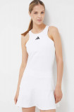 Cumpara ieftin Adidas Performance rochie sport culoarea alb, mini, mulata
