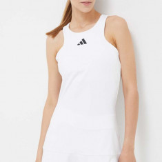 adidas Performance rochie sport culoarea alb, mini, mulata