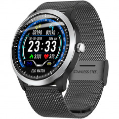 Ceas pentru barbati N58 Smartwatch 2019 ECG, PPG, IP68, otel carbon foto