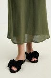 Answear Lab papuci femei, culoarea negru