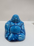 Bibelou China - Buddha vesel glazura albastra