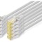 Set 10 x Cablu de retea DIGITUS LAN Cat 6A - 0,5m RJ45, Ecranat S FTP, gri - RESIGILAT