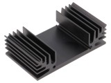 Radiator Extrudat TO3 Negru 37.5mm 65mm 18mm 6K/W