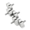 Set 5 Magneti Neodim Oala 20mm cu Tija Filetata, Prindere 10kg, Nichelat, Puternici