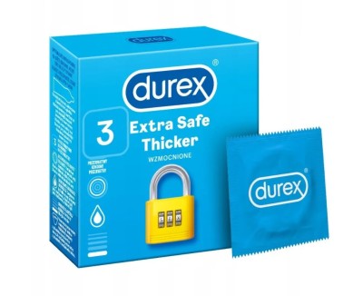 DUREX EXTRA SAFE ALBASTRU 3BUC foto