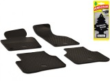 Set Covorase Auto Cauciuc Umbrella Pentru Volkswagen Passat B6 (2005-2010).B7 (2011-2014). Cc (2008-2017) + Odorizant Auto Bradut Wunder-Baum Black Ic