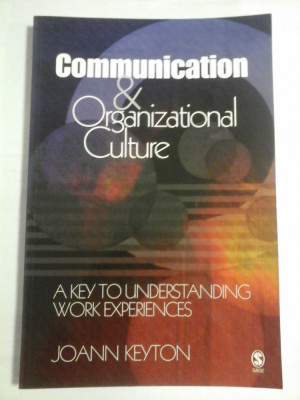 COMMUNUCATION &amp;amp; ORGANIZATIONAL CULTURE - JOANN KEYTON foto