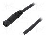 Conector M8, 4 pini, clasa etanseitate IP67, AMPHENOL - LTW8P-04AFFM-SL7A02
