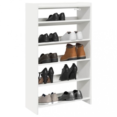 Pantofar, alb, 60x25x100 cm, lemn prelucrat foto