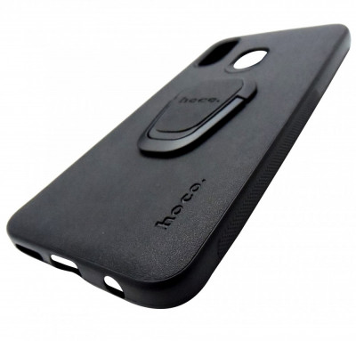 Husa Hoco tip capac silicon cu inel neagra pentru Samsung Galaxy A40 (SM-A405F) foto