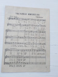 Valurile amorului, V.G.Socolov, partitura veche, 6 pagini