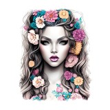 Sticker decorativ Zana, Multicolor, 70 cm, 11352ST