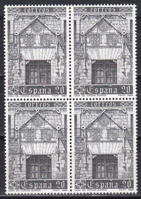 Spania 1989 - Casa del Cordon, Bloc de 4, MNH foto