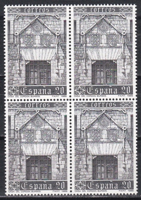 Spania 1989 - Casa del Cordon, Bloc de 4, MNH