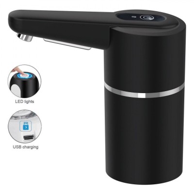 Pompa Electrică Apă, Model Universal, 4W, Baterie 1200mAh, Negru foto