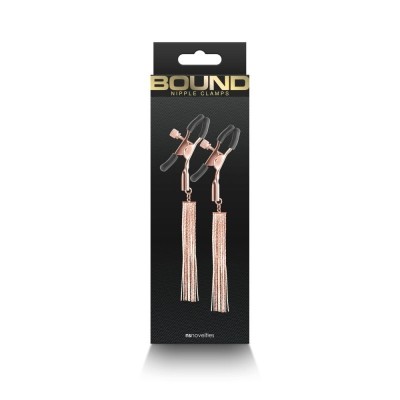 Clemele ajustabile pentru mamelon Bound - Nipple Clamps - D2 - Rose Gold foto