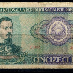 Romania 1966 - 50 lei, uzata