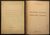 Rara 1946 COLORANTI NATURALI, SUBSTANTE TANANTE, UTILIZARE. Chimie Tanin Extracte din Plante Vopsire Cateva retete. 98pag ing Opreanu-Bucur Stare buna