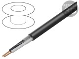 Cablu difuzor litat negru PVC Belden 2x24AWG 300V -20&divide;60&deg;C 1000ft
