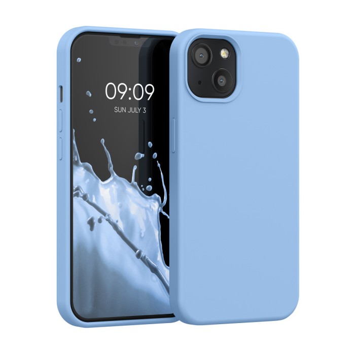 Husa Kwmobile pentru Apple iPhone 13, Silicon, Albastru, 55878.161