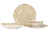 Bonna Set de vesela - Aura Terrain - 24 bucăți - 6 persoane - Porţelan