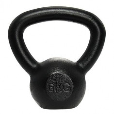 Gantera Kettlebell Lifefit 529FSTEKETT06, otel, 6kg (Negru)