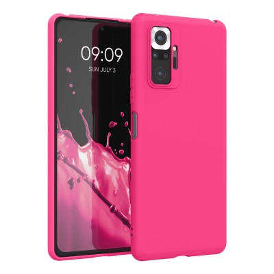 Husa pentru Xiaomi Redmi Note 10 Pro, Silicon, Roz, 54551.77 foto